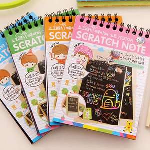 Libri da colorare in carta arcobaleno antigraffio magico per bambini - Product Image 6