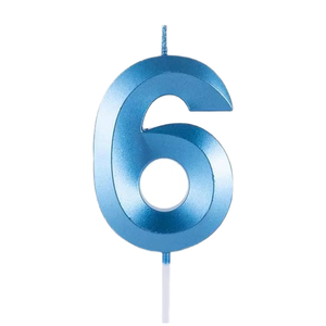 Candele Numeriche per Torte di <span class=keywords><strong>Compleanno</strong></span>/Matrimonio in Plastica 3D Metallica con Logo Personalizzato a Prezzo di Fabbrica - Product Image 4