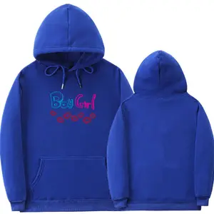 2023 customer printing hoodies boys girls printing long sleeve solid color sweatshirts breathable anti-pilling fleece jacket