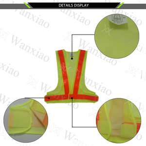 CITICITYSecurity Vest Customisable PVC V Shape Roadway Traffic Warning <b>Jacket</b> Mesh <b>High</b> <b>Visibility</b> Reflective <b>Running</b> Vest - Product Image 6