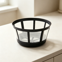 Cesto de Filtro de Café em Malha PET com Alça, Filtros de Café Reutilizáveis para Cafeteiras e Máquinas de Café Mr. Coffee