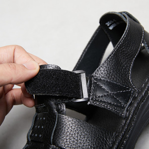 Men's Soft Cowhide Leather Handmade Sandals Comfortable 2-in-1 Open Toe Wear-Resistant Fashion Genuine Leather <b>Slides</b> - Product Image 3