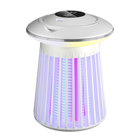 Lámpara para matar mosquitos, tipo de descarga eléctrica, para el hogar, para acampar al aire libre, luz nocturna colorida, señuelo automático para mosquitos y asesino de moscas