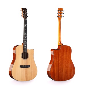 جيتار صوتي عالي اللمعان بظهر من الماهوجني بطبقة علوية مفردة من Sitka spruce مقاس <span class=keywords><strong>41</strong></span> بوصة للبيع بالجملة - Product Image 1