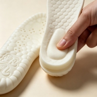 Semelles intérieures en latex respirantes à structure alvéolée pour le contrôle de la transpiration et des odeurs, coussin antidérapant pour bottes de randonnée, chaussures de travail