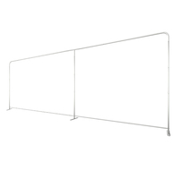 Nouveau produit phare 2024 : Mur d'affichage portable en tissu tendu ADMAX argenté, durable, imprimé sur mesure, 8x8 pieds, pour salons professionnels
