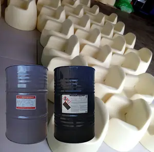 Rubber plastic polyurethane polyether polyol and Isocyanate 2 components PU system material for high density seat making