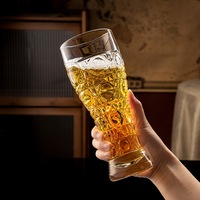 Mug à bière de brassage fin populaire INS 300ML 500ML, design créatif gravé, pour jus, bière pression, vin de blé, verre à eau, articles de boisson