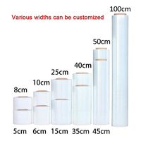 Film Étirable Transparent Yalan Pack pour Emballage, Rouleau de Film Plastique LLDPE en Polyéthylène pour Cartons