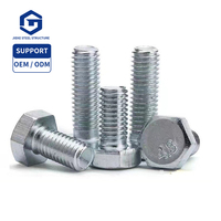 Set Kombinasi Baut Kepala Tombol Hex Socket, Mur, dan Washer dari Baja Tahan Karat 304, Baut Kepala Datar dengan Washer Pegas untuk Lantai