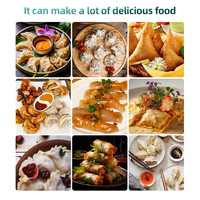 Máquina para Hacer Dumplings: Mandu, Qabuli, Gyoza, Kiao, Nem Ran, Buuz, Khinkali, Pangsit, Pierogi, Pelmeni, Manti, Samosa, Ravioli, Siopao, Potsticker PR