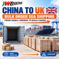 Agent maritime Chine-Royaume-Uni pour les premières commandes en vrac et la livraison de marchandises commerciales, expédition porte-à-porte