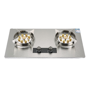 جودة عالية 2-الموقد الفولاذ المقاوم للصدأ مع الموقت قوة نار قوية سعر معقول Cooktops الغاز - Product Image 1