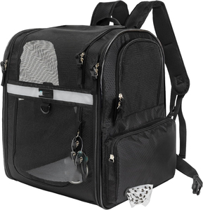 Free sample Cat Carrier with <b>ID</b> <b>Tag</b>, TSA Airline Approved Cat Carrier, Soft Sided Collapsible Pet Travel Carrier, Foldable - Product Image 1