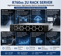 Servidor en Rack R760xs 2U con Procesador Intel Xeon Scalable, Servidor Empresarial para Virtualización de Centros de Datos y Computación en la Nube