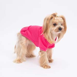 Honden Hoodie Sweater Set Klassiek Ontwerp Warm Koud Weer Buiten Gebruik Handwas Polyester Comfortabele Roze Kleine/Middelgrote Honden - Product Image 1