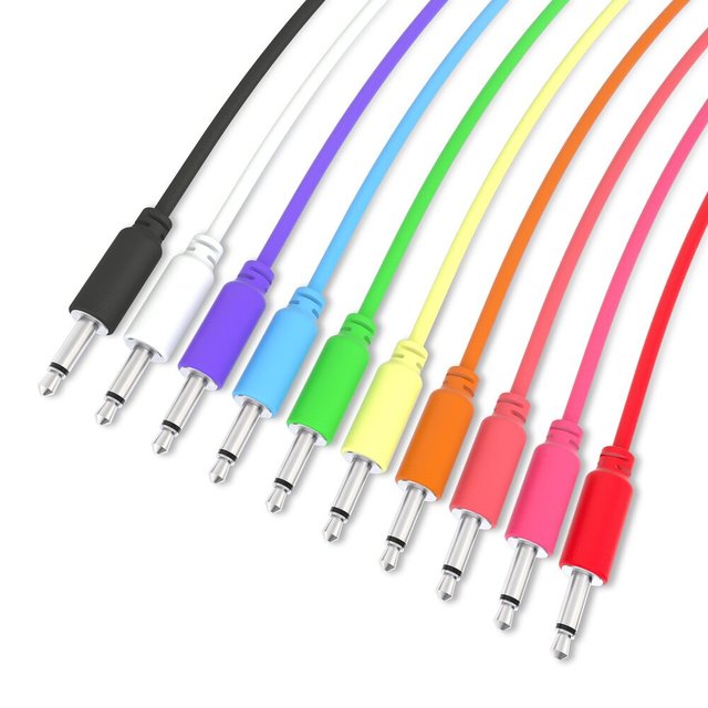 Mini Jack DC 3.5mm Mono Cable Patch Cable for Modular Synthesizers Eurorack