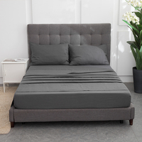 Ensemble de draps de lit double en bambou