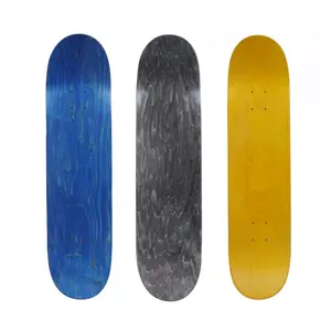 Individuelles logo epoxy kleber kaltpressung tech Kanadischen ahorn leere deck pro skateboard