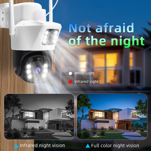 4MP 2K HD 10x Zoom không dây ngoài trời năng lượng mặt trời Powered an ninh ip con người theo dõi 8MP ống kính kép CCTV năng lượng mặt trời PTZ máy ảnh - Product Image 5