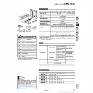 Pièces pneumatiques de MXQ25-30ASBT de table de glissière d'air pneumatique de SMC - Product Image 1