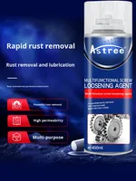 Astree - Desenredante de Tornillos, Eliminador de Óxido, Aceite Penetrante en Aerosol, Lubricante Antióxido Multifunción para Piezas Metálicas, 450 ml, OEM