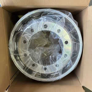 NEW Jingu シルバー 22.5インチ ニオブ複合合金鋼製 高耐久トラックホイール 解放（JieFang）トレーラー部品用 耐荷重4000～8000LBS - Product Image 5