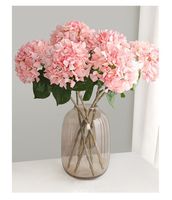 Hortensia Buatan Premium Buatan Tangan, Sentuhan Asli, Ringan, Lembut, Realistis, Tepi Melengkung, Gaya Eropa untuk Rangkaian Bunga