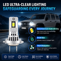 Phares LED bidirectionnels universels en aluminium Q58 70W 9000LM H1 H7 H11 9005 9006 6500K, vente en gros d'usine