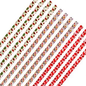 Party Family Supply Strawberry Watermelon Halloween Printed Plastic <b>Straw</b> <b>for</b> 40Oz 16Oz Glass Can and Straight Tumblers - Product Image 2