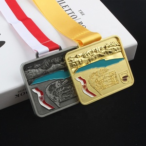 Médaille Souvenir Moderne Traditionnelle Personnalisée en Nickel Plaqué avec Conception Personnelle, Ruban <span class=keywords><strong>et</strong></span> Effet 3D - Product Image 3
