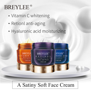 Crème hydratante à l'acide hyaluronique BREYLEE, anti-âge, blanchissante, anti-rides, raffermissante, soin de la peau, vitamine C, crème pour le visage - Product Image 5