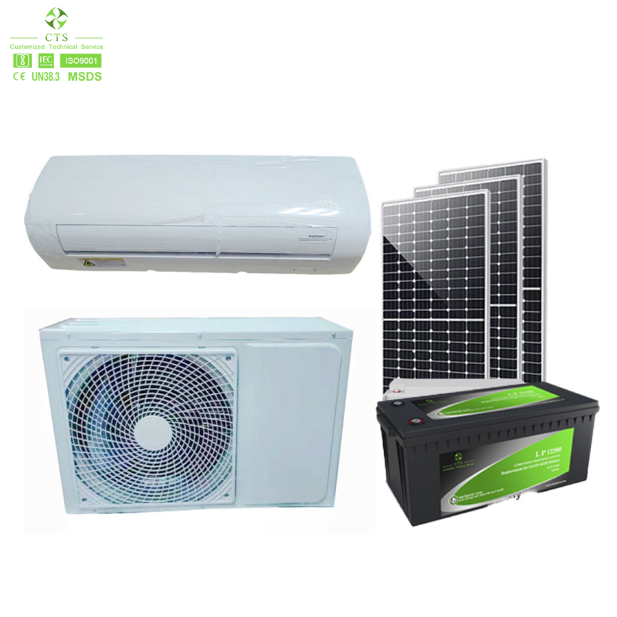 Высокое качество 24000btu 380 В солнечный DC 48 В на батарее солнечный кондиционер Гибридный AC/DC солнечный кондиционер