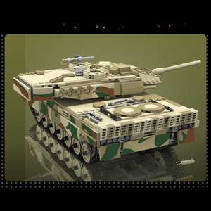 Yuxing 20020 - Modelo de Tanque Militar Leopard 2, Bloques de Construcción Eléctricos con Control Remoto, Ensamblados para Niños, Juego en Interiores y Exteriores - Product Image 4