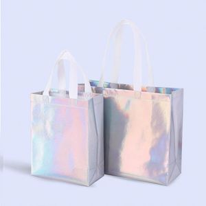Lilalila Customizable Durable Laminated Non-Woven Shopping Tote Bag Reusable Handheld Carrier for <b>Supermarket</b> Bulk Wholesale - Product Image 2