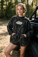 Hauts tricotés décontractés à capuche double couche en jersey brodés avec badge, styles à manches longues et sans manches pour le printemps, l'automne et l'hiver