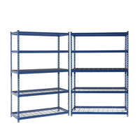 Étagères de rangement réglables en hauteur, robustes, à 5 niveaux, unité d'étagères de garage, système de rayonnage multi-usages en métal