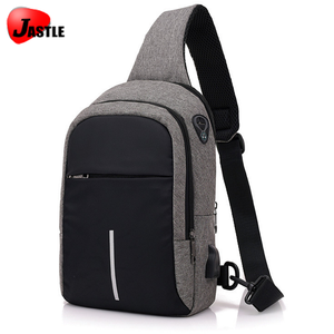 Bolsa de Hombro Ligera y Económica <span class=keywords><strong>al</strong></span> <span class=keywords><strong>por</strong></span> <span class=keywords><strong>Mayor</strong></span>, Bolsa de Pecho Cruzada Personalizada de Moda con Puerto USB, Bolsa de Mensajero Deportiva - Product Image 1