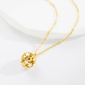 Vergoldung Tropf öl Stern Kugelform Anhänger Halskette Mehrfarbige Sternform Runde Kugel Halskette - Product Image 5