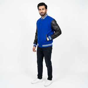 Chaqueta Varsity Más Vendida con Cuello Alto y Logotipo Frontal, Material Personalizado, Duradera y a un Precio Razonable, Diseño Popular - Product Image 1