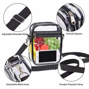 Wholesale Transparent Crossbody Bags with Custom Brand Fashion Handbags Clear Fanny Pack PVC Shoulder Bag Purses <b>Phone</b> Bag - Product Image 4