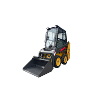 Mini Skid Steer Loader Profesional XC7-SR04 dengan Sistem 4WD untuk Pekerjaan Lanskap di Lokasi Konstruksi