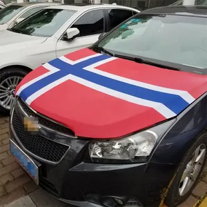 ธงฮู้ดสำหรับเครื่องยนต์รถผ้าโพลีเอสเตอร์ผ้าสแปนเด็กซ์แบบสั่งทำ