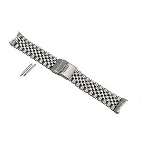 Bracelet de montre de qualité supérieure en acier inoxydable 316L massif de 22 mm, tête incurvée, compatible avec SKX007 - Product Image 4