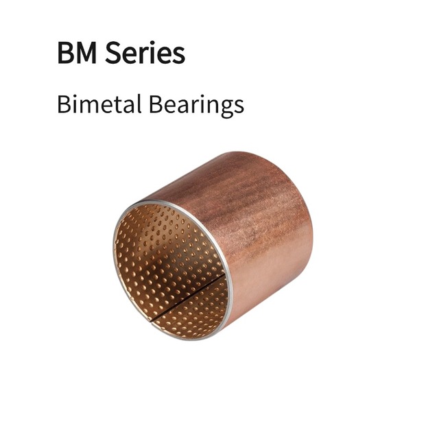 Load 250MPa Bimetal Bearing Steel Bronze Composite Bushing Wear Resistance Thermal Conductivity  Automotive Construction Mining