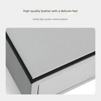 Ensemble de fournitures hôtelières en cuir PU pour chambre d'hôtel : porte-documents, plateau pour articles de toilette, support pour télécommande, couverture de menu personnalisée - Fournisseur