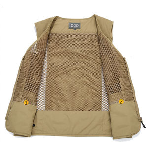 Cargo Plus Size Periodista Work Out Custom Utility <span class=keywords><strong>Hunting</strong></span> Logo Chaleco sin mangas para hombres - Product Image 2