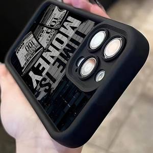 Funda de teléfono móvil compatible con High Bamboo X TPU para Apple 16/15/14/13/12/11 comercio transfronterizo billetes de dinero Moneda de dólar estadounidense - Product Image 3