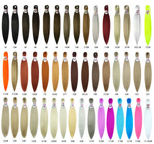 ผมถักเปียสีขิงเข้ม <span class=keywords><strong>Falang</strong></span> 1 แบบไม่พันกันและไม่หลุดร่วง มีหลายสีให้เลือก ผมถักเปียแบบยืดก่อน - Product Image 2