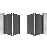 Kit de quincaillerie pour portail battant commercial géant Jujiang, ensemble pivot supérieur et inférieur pour portail résidentiel, accessoires pour portes pliantes